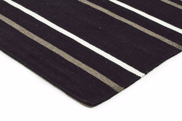 Skandi 306 BLACK Colour Wool Rugs Modern Rugs Contemporary Modern Floor Rugs