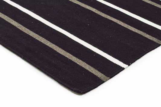 Skandi 306 BLACK Colour Wool Rugs Modern Rugs Contemporary Modern Floor Rugs