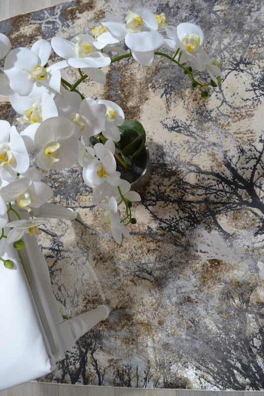 Luxurious Beige Rug Silky 630A