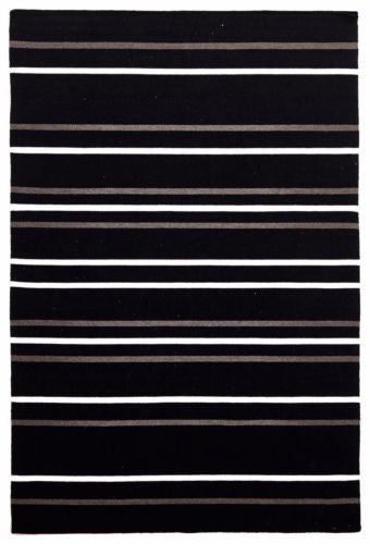 Skandi 306 BLACK Colour Wool Rugs Modern Rugs Contemporary Modern Floor Rugs