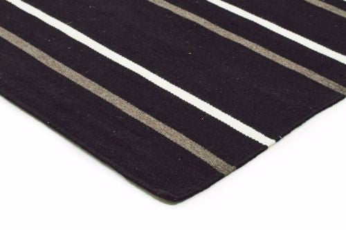 Skandi 306 BLACK Colour Wool Rugs Modern Rugs Contemporary Modern Floor Rugs