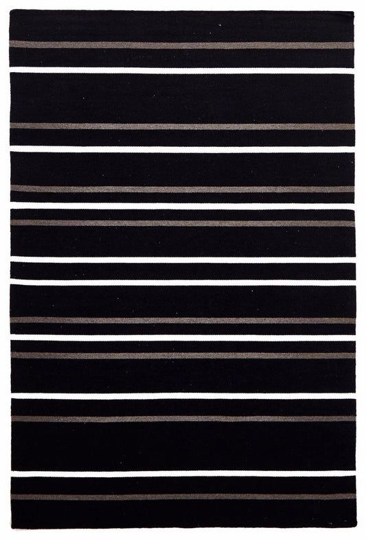 Skandi 306 BLACK Colour Wool Rugs Modern Rugs Contemporary Modern Floor Rugs