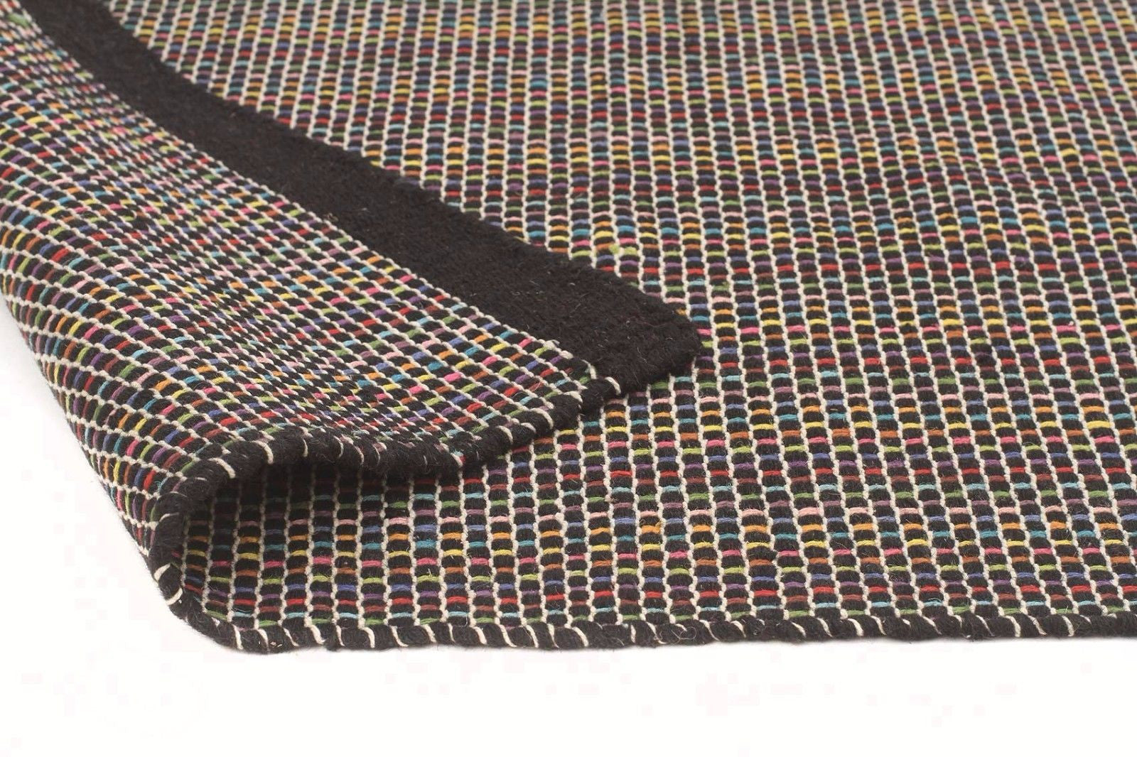 Skandi CUBA BLACK Colour Wool Rugs Modern Rugs Contemporary Modern Floor Rugs