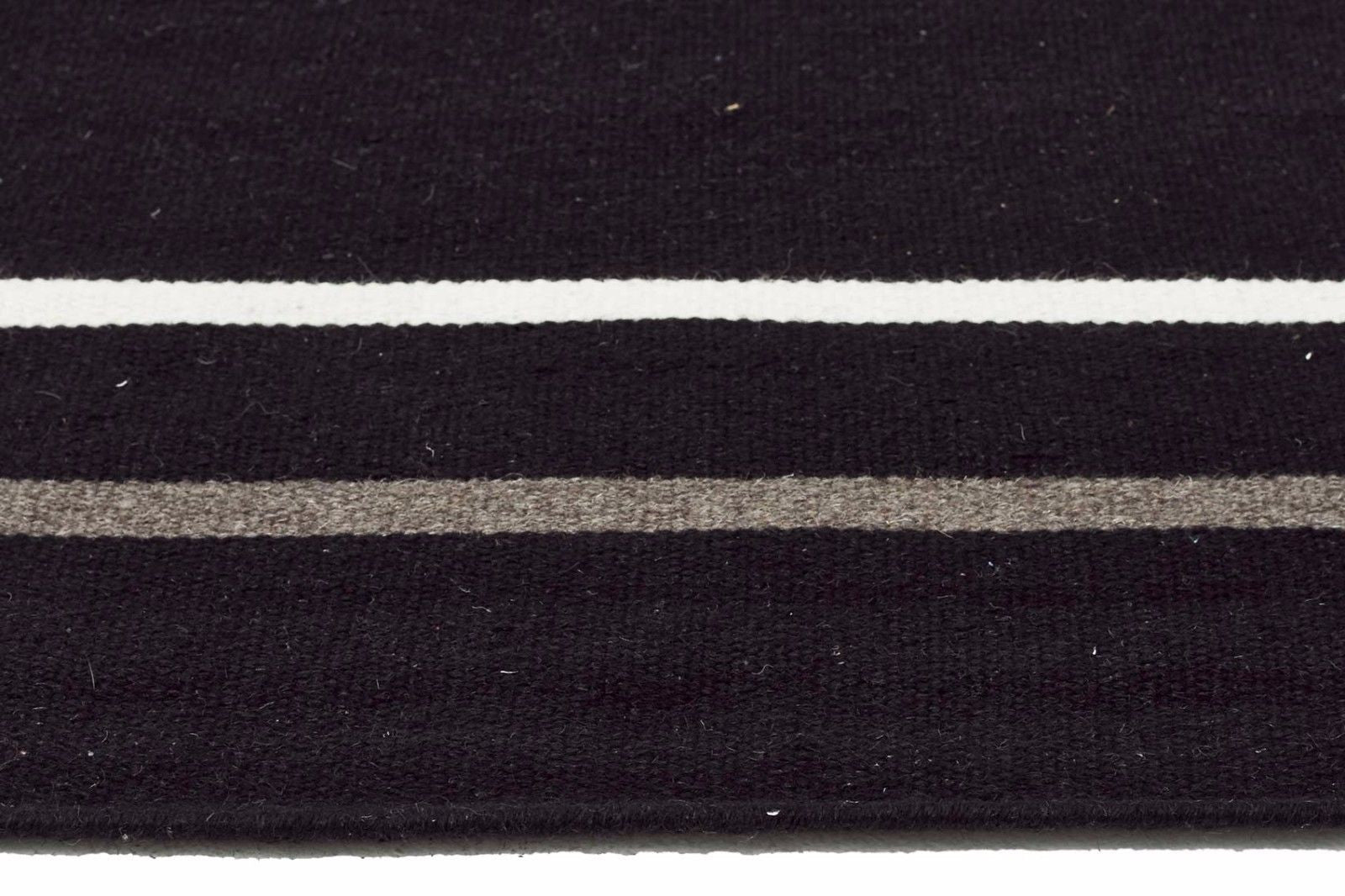 Skandi 306 BLACK Colour Wool Rugs Modern Rugs Contemporary Modern Floor Rugs