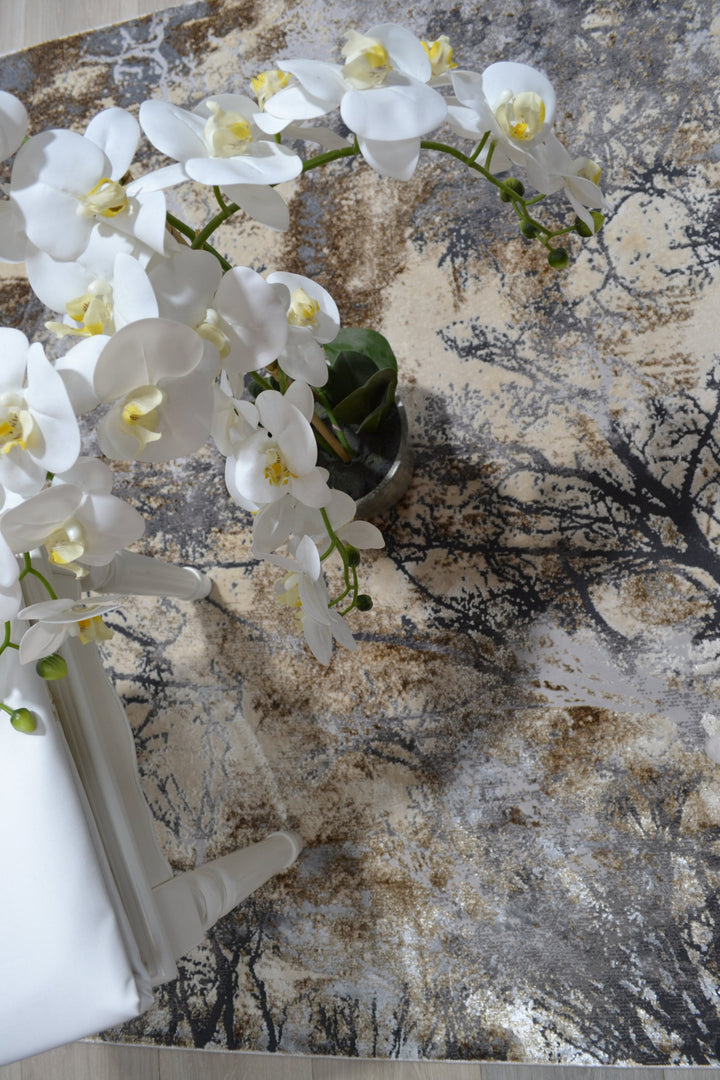 Luxurious Beige Rug Silky 630A