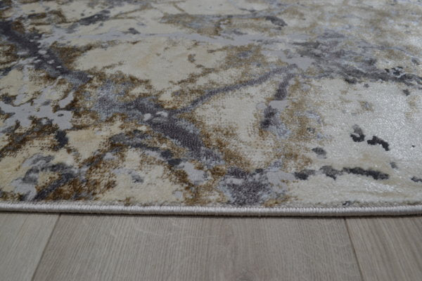 Ivory Anthracite Rug – 608A Design for Living Rooms and Bedrooms