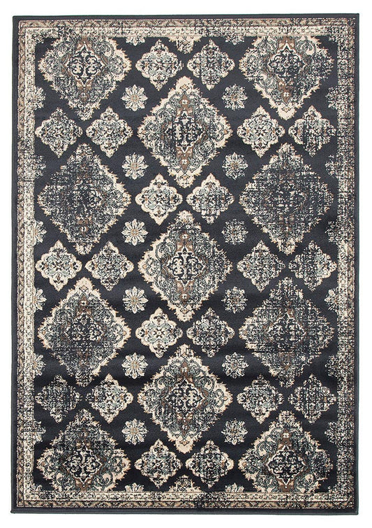 Mayfair Timeline Navy Rug