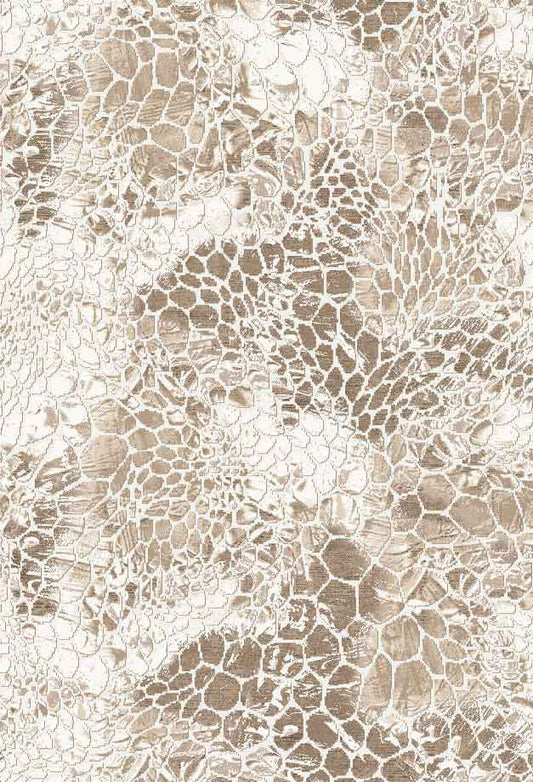 Ayda Brown And Cream Rug Washable